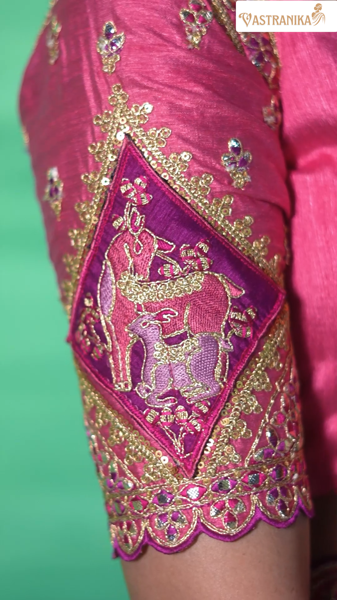 Purple Dola Silk Saree with Pink Contrast Embroidered Blouse & Designer Belt 11514 – Raj Kanya Collection | Vastranika