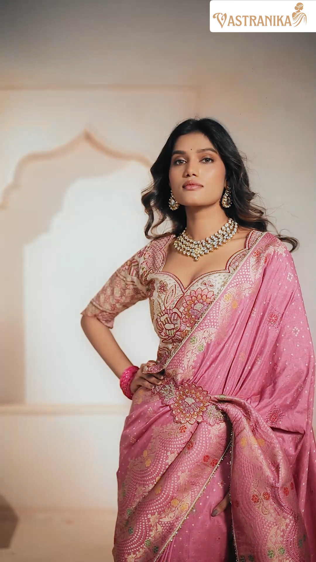 Vastranika Weaves Orchid Lilac Exquisite Designer Saree With Designer Blouse 5507