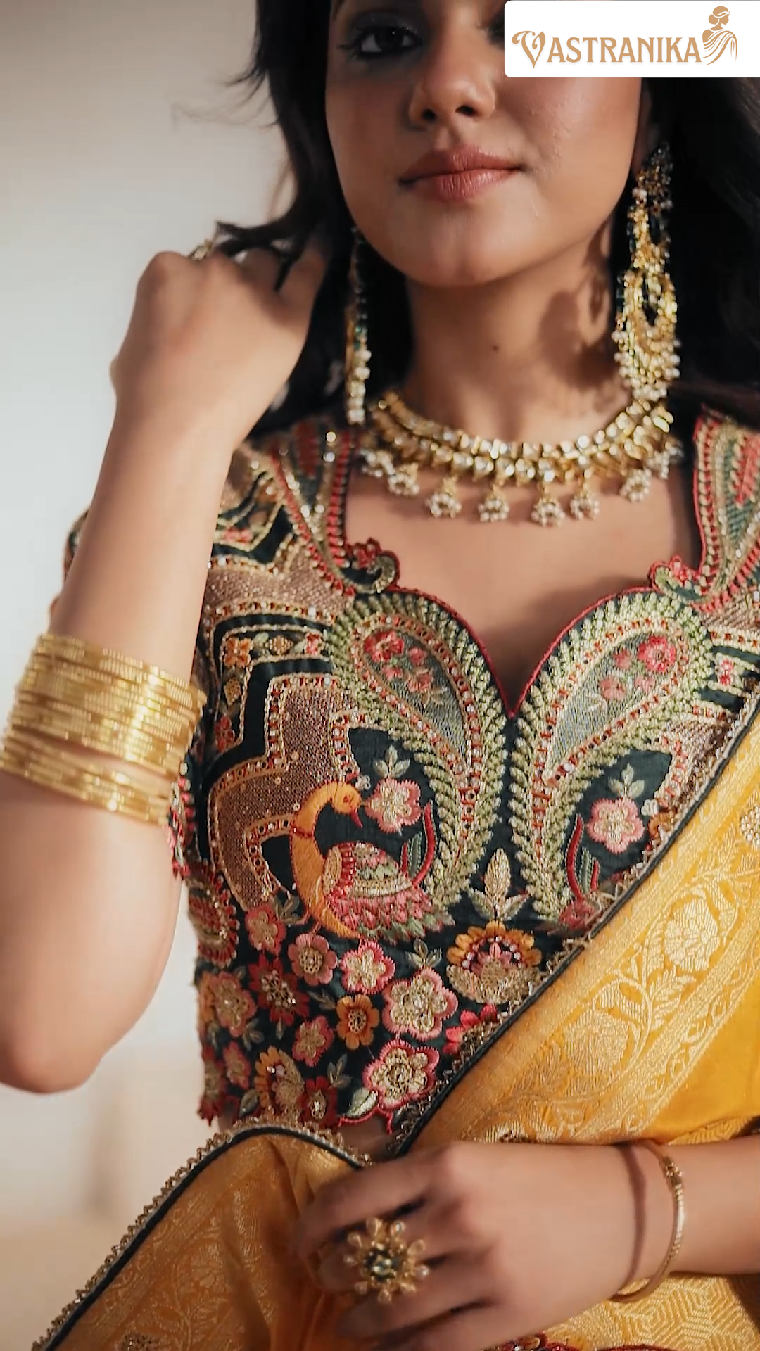 Vastranika Weaves Yellow 5504 Exquisite Designer Sarees for Every Occasion