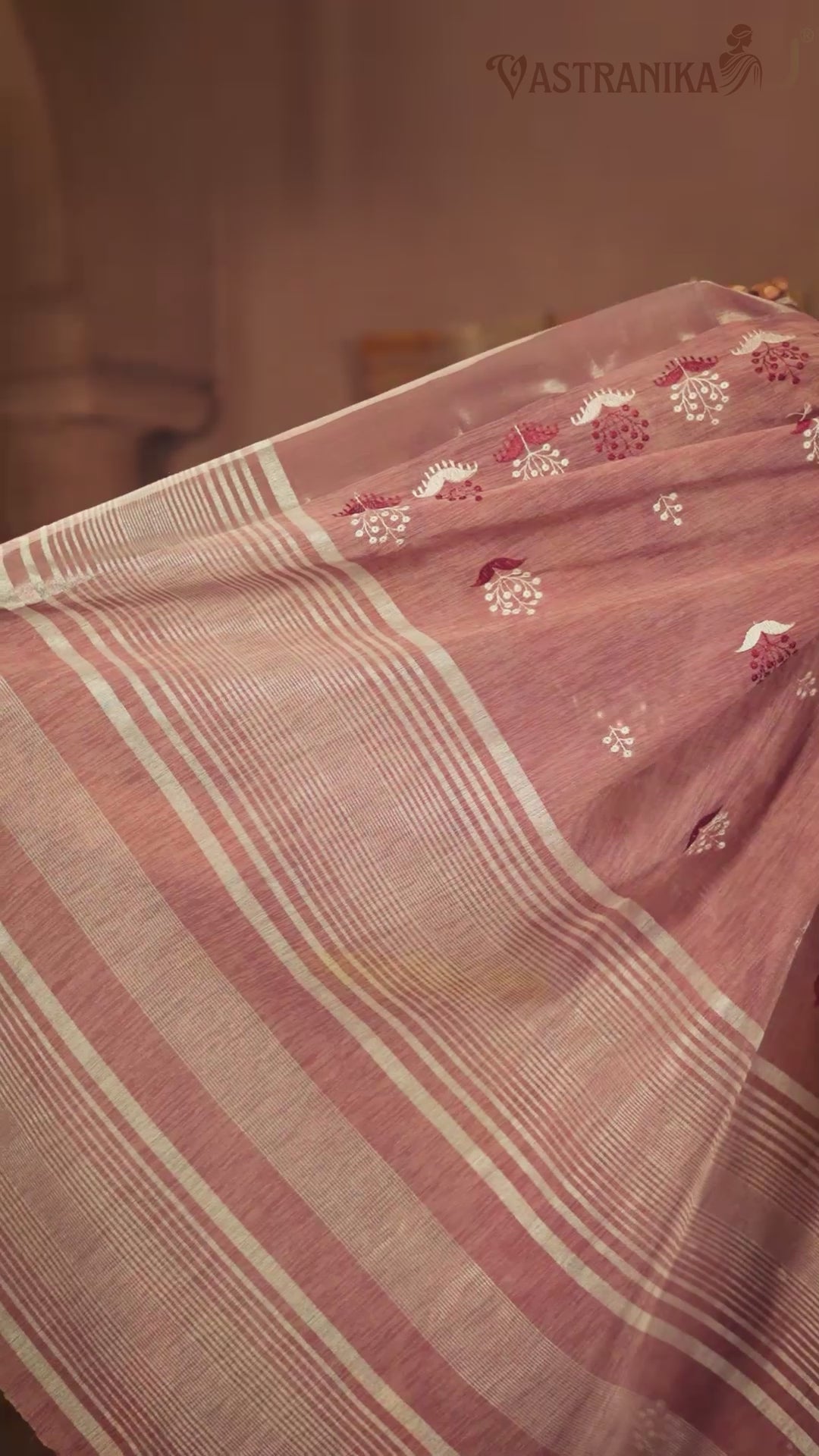 Mauve Cotton Liliyan Saree